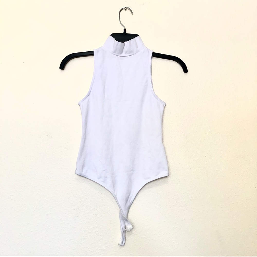 Asos Design Turtleneck Sleeveless Bodysuit